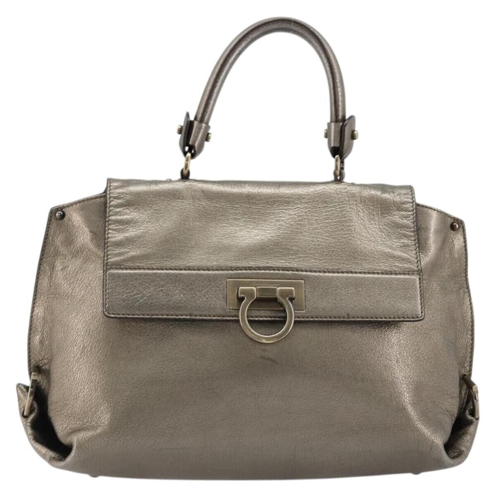 Salvatore Ferragamo Sofia Satchel Leather Medium